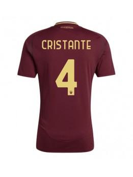 Moški Nogometna dresi replika AS Roma Bryan Cristante #4 Domači 2024-25 Kratek rokav